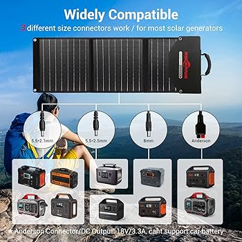 Amazon.com: ROCKPALS Foldable 60W Solar Panel Charger +